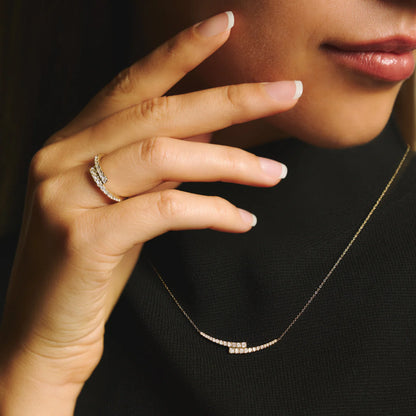 Ballerina graduated necklace