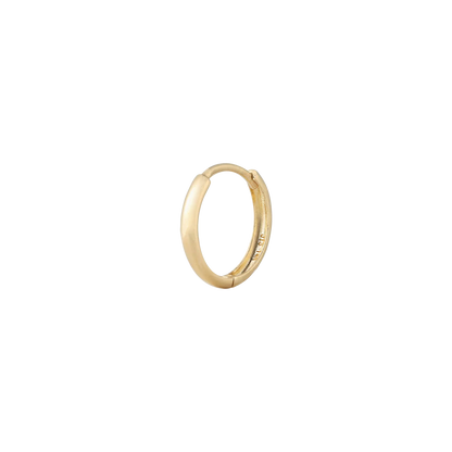 Plain gold huggies 14mm
