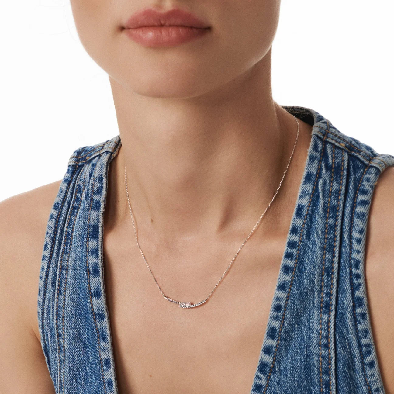 Ballerina pink diamond necklace