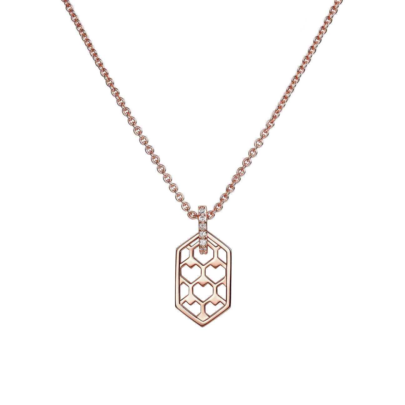 The heart hive necklace