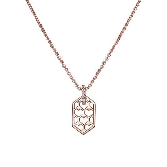 The heart hive necklace
