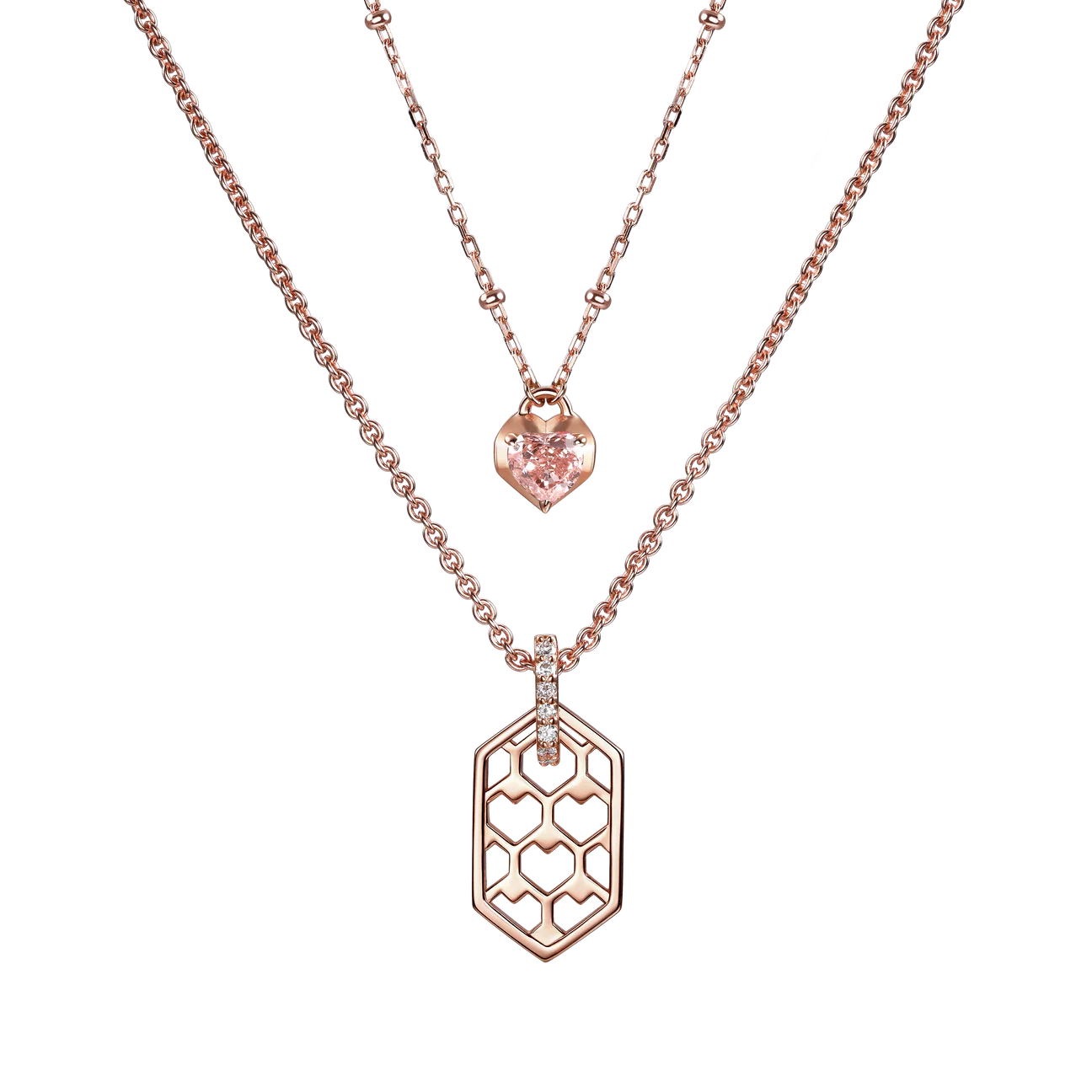 The heart hive necklace