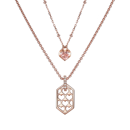 The heart hive necklace